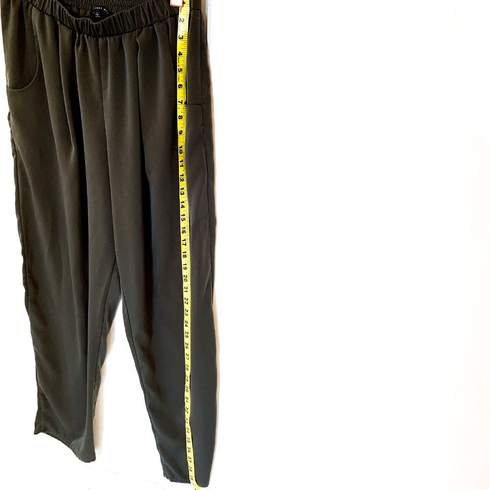 west kei army green joggers w/pockets large - Picture 2 of 5